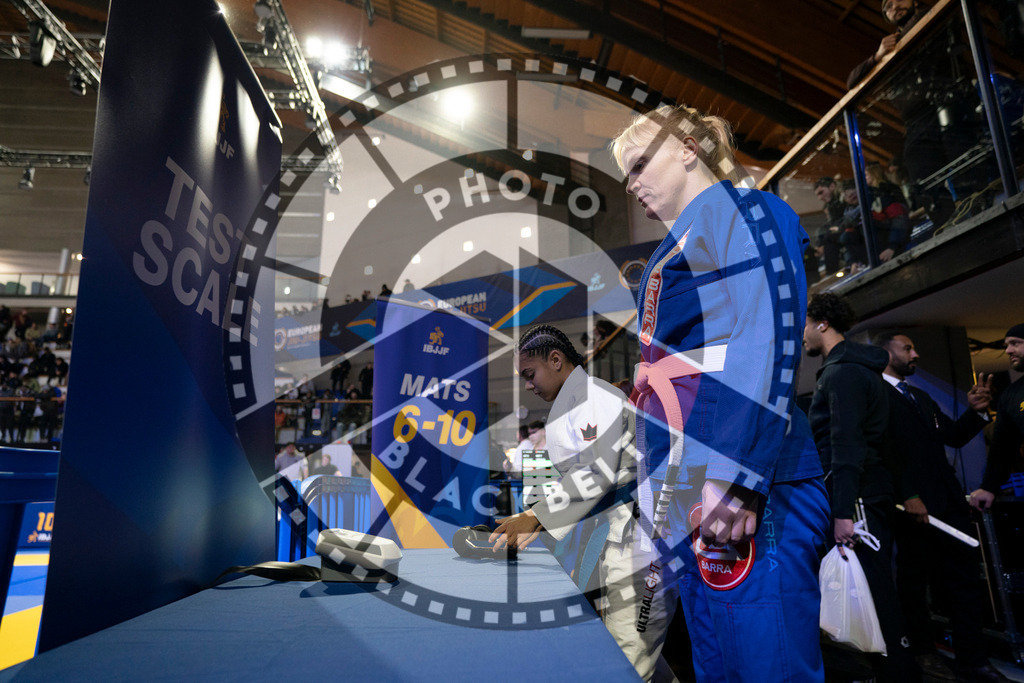 20240119PBB0488 | Fighters compete during the IBJJF European Championship in Paris, France, on January 19, 2024.