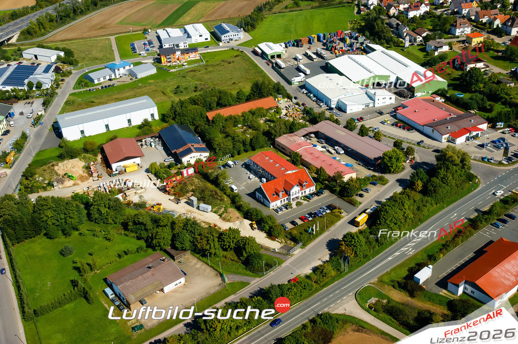 Die Luftaufnahme der Stadt Breitengüßbach wurde vom UL-Flugzeug heraus erstellt ( keine Drohne )- hohe Auflösung für beste Qualität