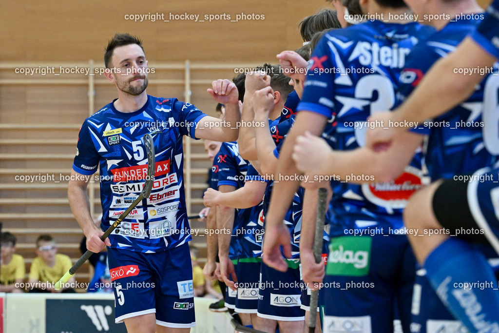 VSV Unihockey vs. KAC Floorball | #5 Michael Kanduth VSV Unihockey, VSV Unihockey vs. KAC Floorball, VSV Unihockey vs. KAC Floorball am 12.04.2025 in Villach (Ballspielhalle St. Martin), Austria, (Photo by Bernd Stefan)