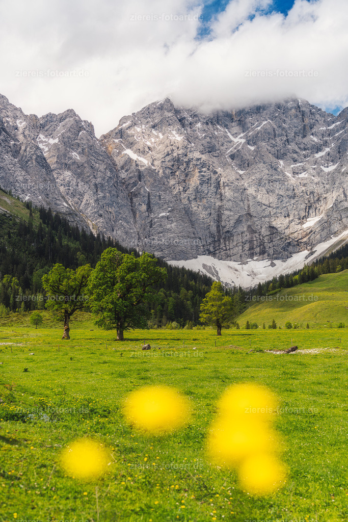 Der Ahornboden im Karwendel im Frühling | Der Ahornboden im Karwendel im Frühling - Realisiert mit Pictrs.com
