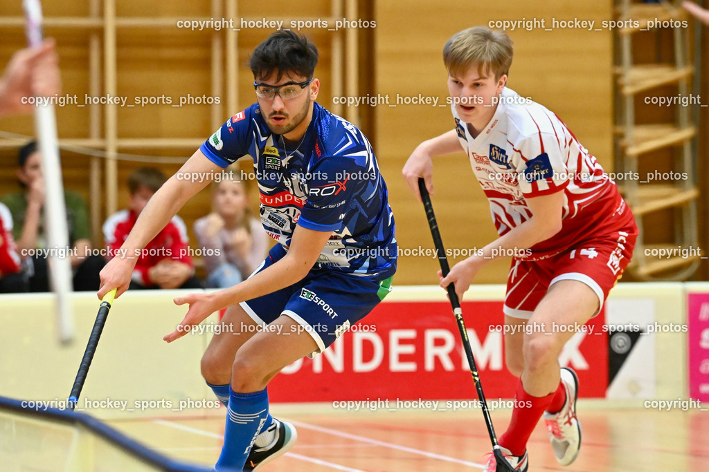 VSV Unihockey vs. KAC Floorball 4.2.2023 | #30 Christoph Steiner, #14 Pascal Fina