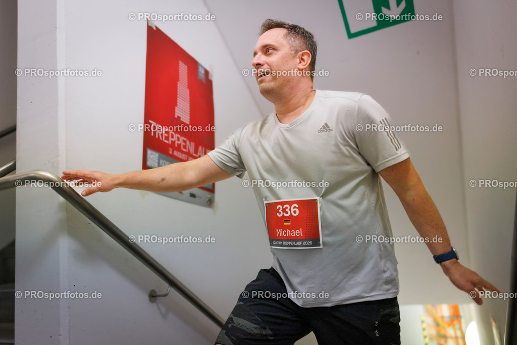 KölnTurm Treppenlauf; Köln, 03.08.2025 | Impressionen vom KölnTurm Treppenlauf am 03.08.2025 in Köln (Nordrhein-Westfalen). 