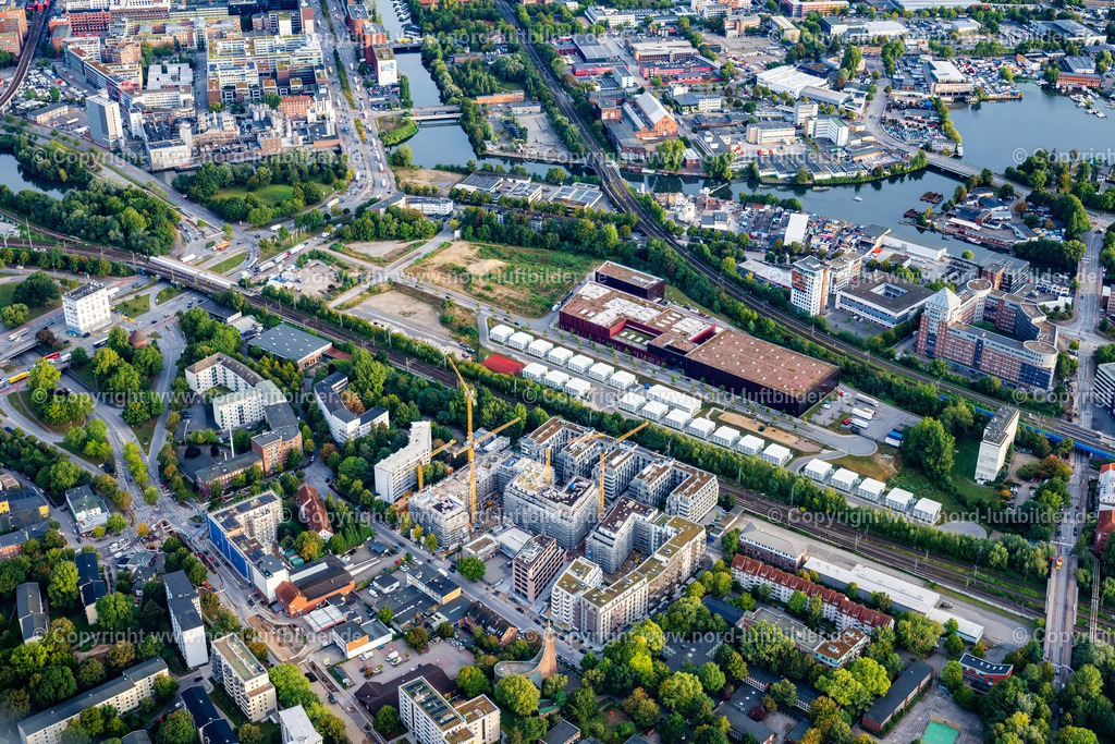 Hamburg_Rothenburgsort_ELS_6024200925 | HAMBURG 20.09.2025 Entwicklungsgebiet "Neuer Huckepackbahnhof der Industriebrache an der Billstraße im Stadtteil Rothenburgsort in Hamburg. // Development area "New piggyback station on the industrial wasteland at Billstrasse in the Rothenburgsort district of Hamburg. Foto: Martin Elsen