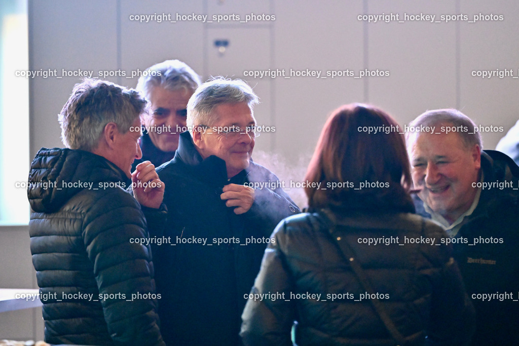 Eishallen Eröffnung Eberstein | Landeshauptmann Kärnten Peter Kaiser, Bürgermeister Eberstein Andreas Grabuschnig, Eishallen Eröffnung Eberstein, Eishallen Eröffnung Eberstein am 07.12.2024 in Eberstein (Halle Eberstein), Austria, (Photo by Bernd Stefan)