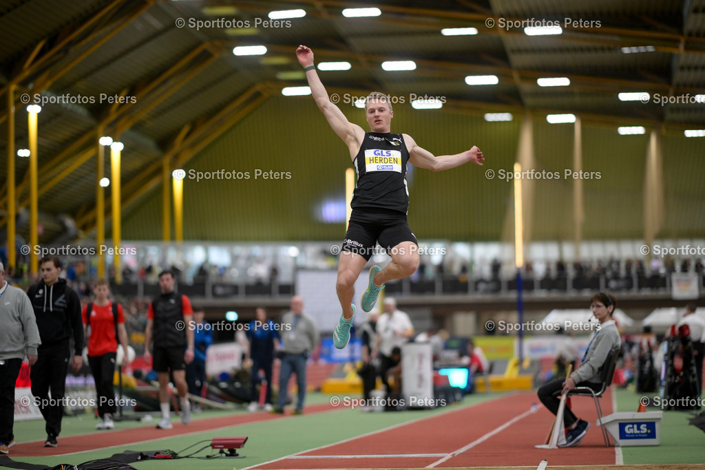 DM Halle 2026_Samstag-163 | 28.02.2026, xkaix, Leichtathletik Deutsche Meisterschaften Halle 2026,  v.l. Luka Herden (LG Brillux Münster) - Realisiert mit Pictrs.com