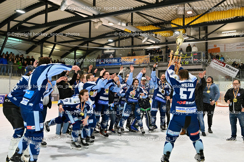 ESC Steindorf vs. EHC Althofen 8.3.2024 | ESC Steindorf vs. EHC Althofen 8.3.2024, ESC Steindorf vs. EHC Althofen Meisterfeier am 08.03.2024 in Steindorf (Ossiachersee Halle), Austria, (Photo by Bernd Stefan)