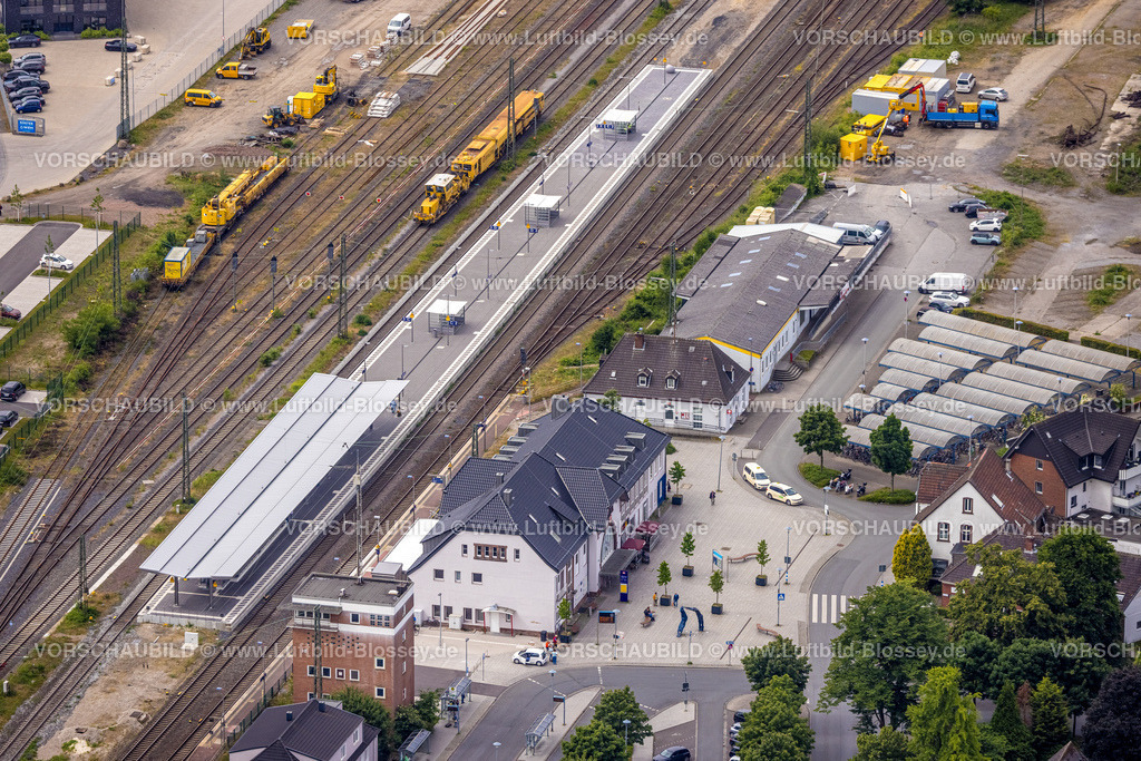 Haltern220602579 | Luftbild, Bahnhof Haltern am See, Haltern-Stadt, Haltern am See, Ruhrgebiet, Nordrhein-Westfalen, Deutschland