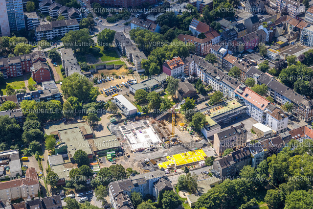 Dortmund240800972 | Luftbild, Wohngebiet und Baustelle zwischen Heiligegartenstraße und Kielstraße, Baustelle Heroldstraße, an der Diesterwegschule, Nordmarkt, Dortmund, Ruhrgebiet, Nordrhein-Westfalen, Deutschland