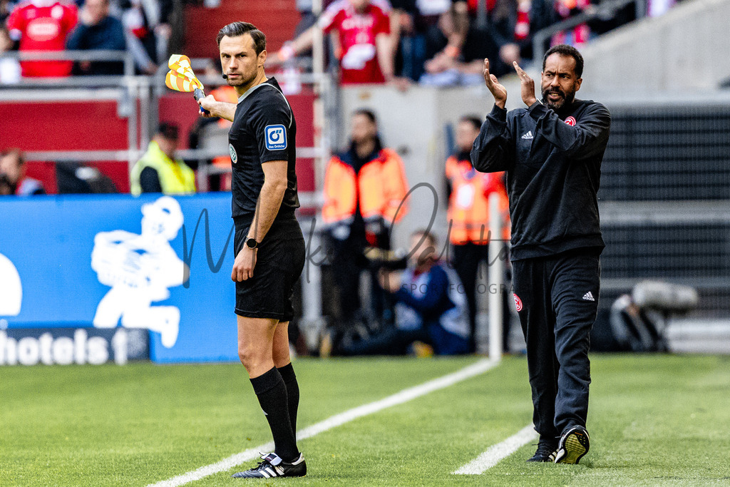 Fortuna Düsseldorf vs. Karlsruher SC | Düsseldorf, 30.04.2023: 2. Bundesliga, 30. Spieltag, Fortuna Düsseldorf gegen Karlsruher SC in der Merkur Arena in Düsseldorf. Foto: sportfotografie.ms | Markus Paletta - Realisiert mit Pictrs.com