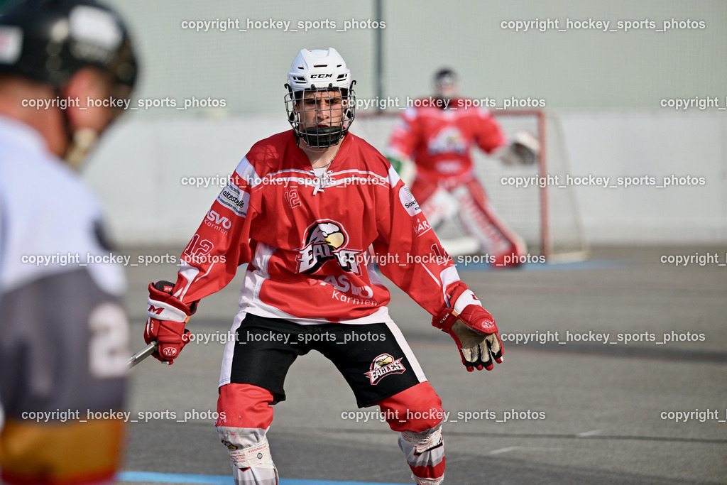 VAS Ballhockey vs. HSC Eagles Poggersdorf | #12 Lamereiner Leon, VAS Ballhockey vs. HSC Eagles Poggersdorf, VAS Ballhockey vs. HSC Eagles Poggersdorf am 14.07.2024 in Villach (Alpen Arena ), Austria, (Photo by Bernd Stefan)