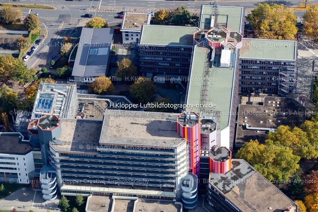 Luftbild Essen-6918 | Luftbild Campus- Gebäude der Universität Duisburg-Essen in Essen im Bundesland Nordrhein-Westfalen - NRW, Deutschland - Realisiert mit Pictrs.com