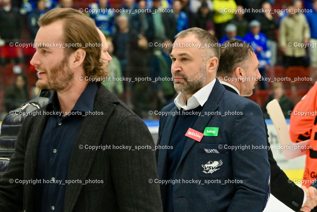 EC IDM WÄRMEPUMPEN VSV vs. MOSER MEDICAL GRAZ99ERS | #9 Alexander Rauchenwald EC VSV, Pierre Allard Headcoach EC VSV, EC IDM WÄRMEPUMPEN VSV vs. MOSER MEDICAL GRAZ99ERS, EC IDM WÄRMEPUMPEN VSV vs. MOSER MEDICAL GRAZ99ERS am 17.03.2026 in Villach (Stadthalle Villach), Austria, (Photo by Bernd Stefan)
