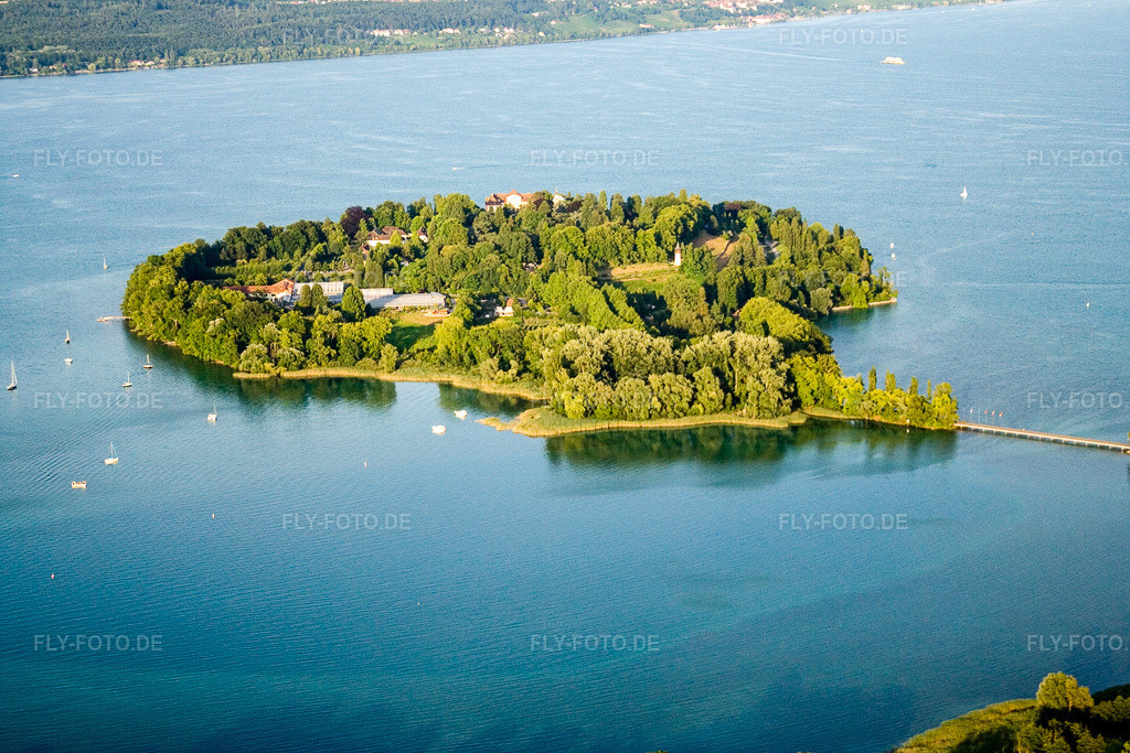 Luftbild: Insel Mainau im Ortsteil Egg in Konstanz im Bundesland Baden-Württemberg in Deutschland. Foto: IMG_11622.jpg vom 05.07.2008 durch Werner Riehm/FLY-FOTO.de