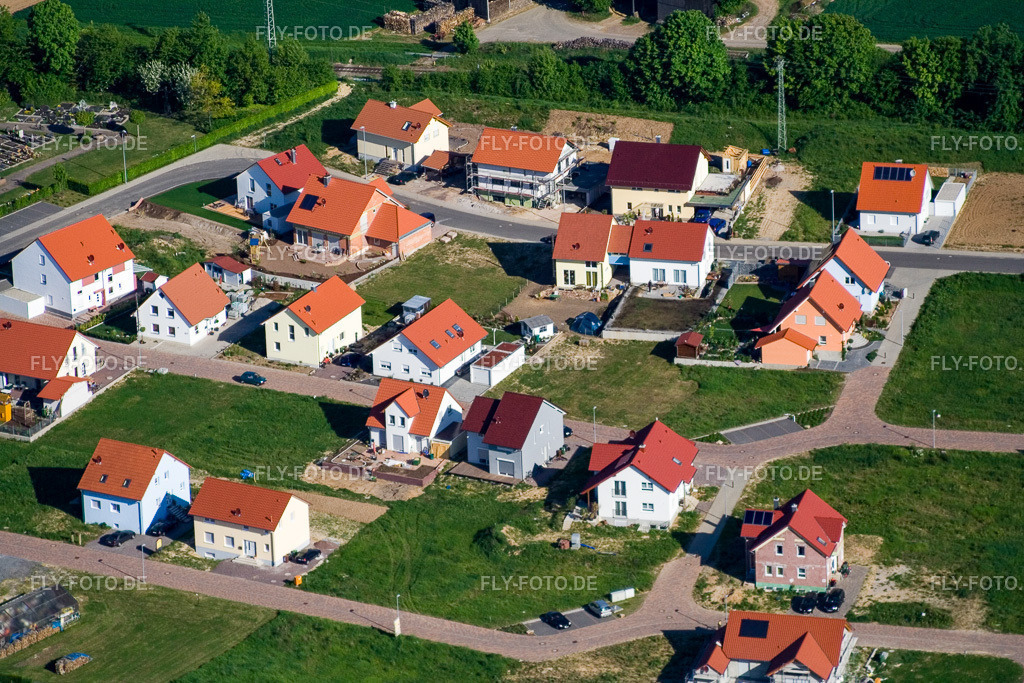 An d. Anhaide | Luftbild: An d. Anhaide im Ortsteil Schaidt in Wörth im Bundesland Rheinland-Pfalz in Deutschland. Foto: IMG_10759.jpg vom 12.05.2008 durch Werner Riehm/FLY-FOTO.de - Realisiert mit Pictrs.com