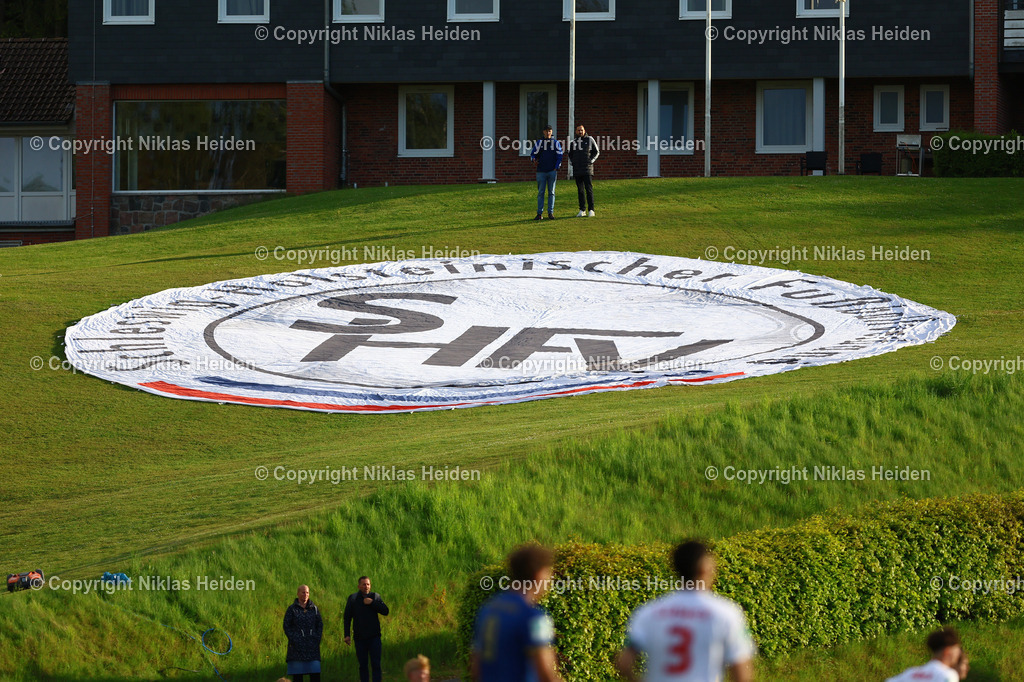 NH_JFVLübeckU19_HolsteinKielU19_SHFVLandespokal_14052026 | Logo des Schleswig-Holsteinischer Fußball-Verbandes im Uwe-Seeler-Fußball-Park.Fußball I Junioren I SHFV-Landespokal (A-Junioren) I Saison 2025-2026 I Finale I JFV Lübeck U19 - Holstein Kiel U19 I 14.05.2026 I Uwe-Seeler-Fußball-Park