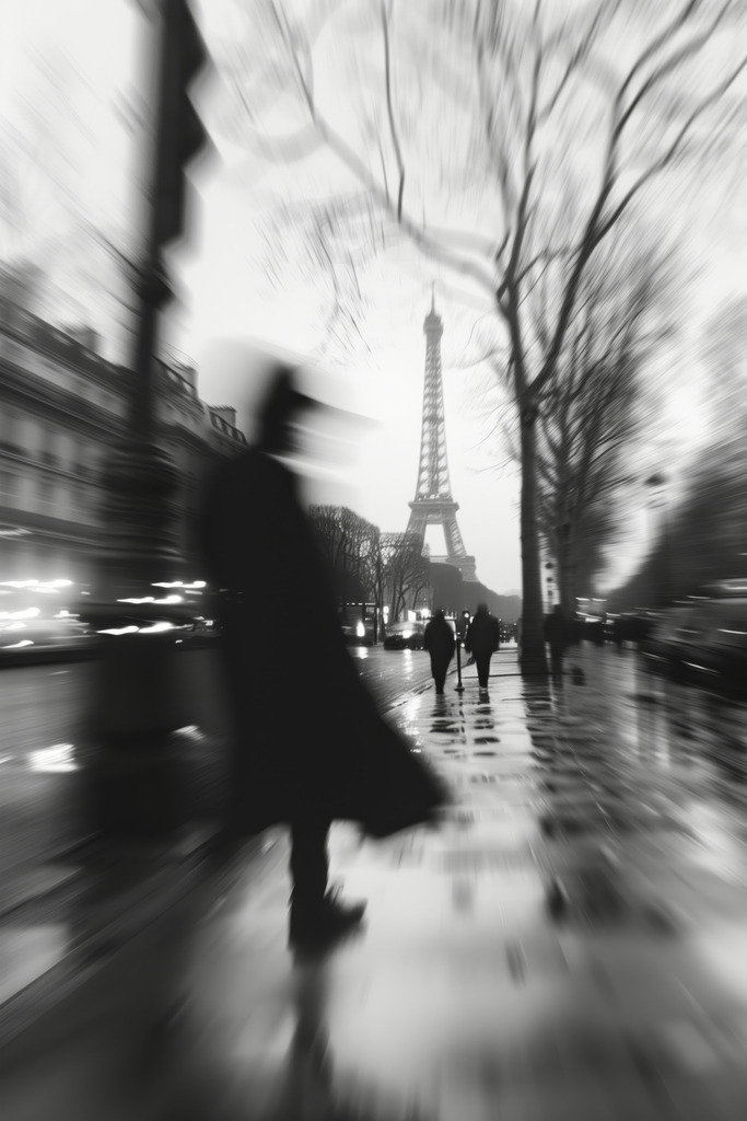 2407056 - Paris Impression | Paris Impression im Stil einer kreativen Schwarzweißfotografie.Bestellen Sie dieses Motiv als hochwertigen Kunstdruck z.B. auf Leinwand oder hinter Acrylglas. Für Preise, Größen- und Materialauswahl klicken Sie bitte auf "Bestellen.