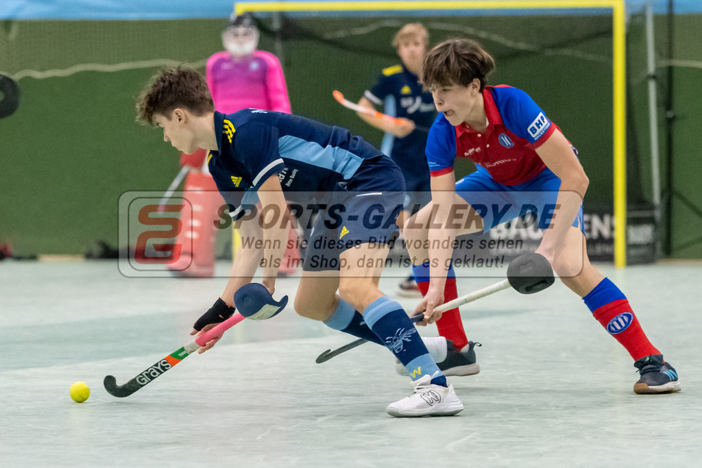 SFE_20230304_0033 | Deutsche Meisterschaft Männliche U16 Halle 2023 am 04.03.2023 in Köln (KTHC Stadion Rot-Weiss Köln Tennis and Hockey Club), Photo: Stephan Fehrmann 2022 (Sports-Gallery)