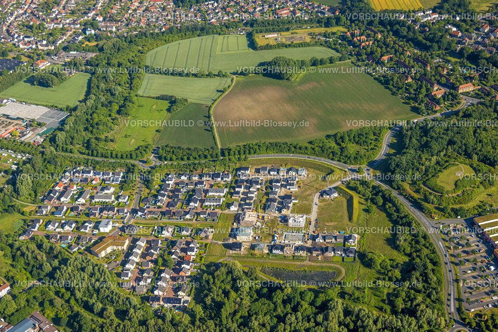 Hamm220601442 | Luftbild, Baustelle mit Neubaugebiet Heimshof Ost am Sachsenring, Heessen, Hamm, Ruhrgebiet, Nordrhein-Westfalen, Deutschland