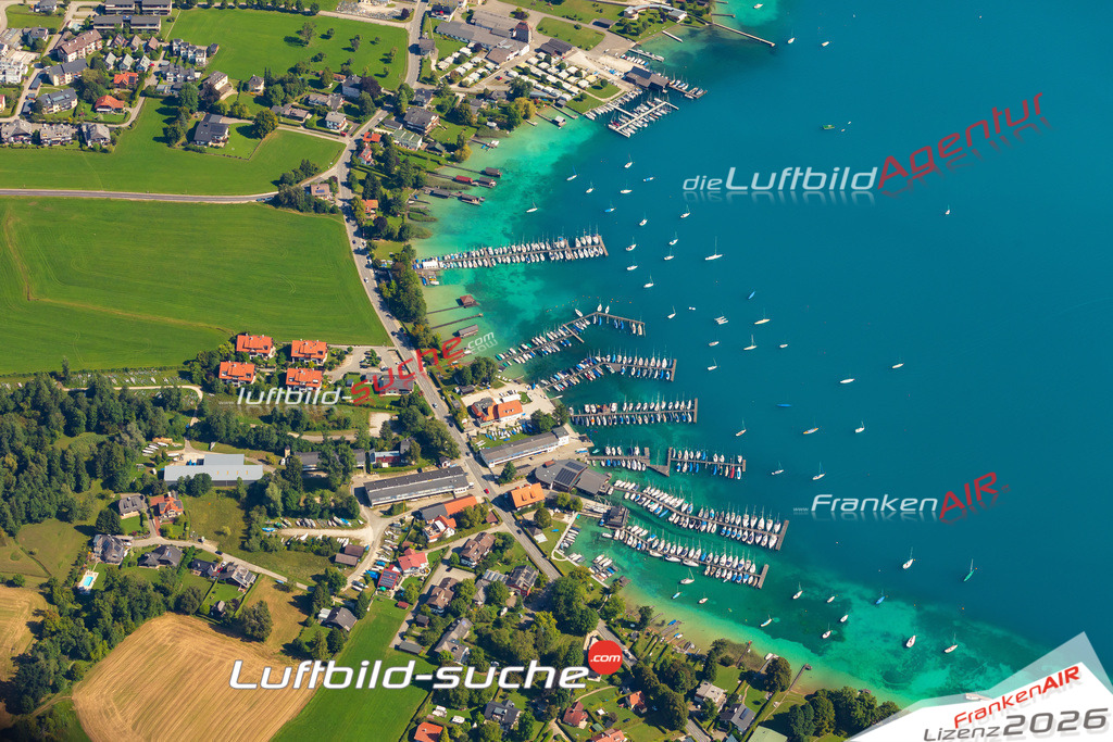 Schöne Luftaufnahme als Geschenk in Aufham Attersee am Attersee - Die Luftbildaufnahme wurde 2025 vom UL-Flugzeug heraus erstellt ( keine Drohne ) - Hochauflösende Luftaufnahme -Nicht vergleichbar mit Google Maps oder Satelittenbilder- Die Geschenkidee !Mit Lizenz und Bildrechte bestellbar