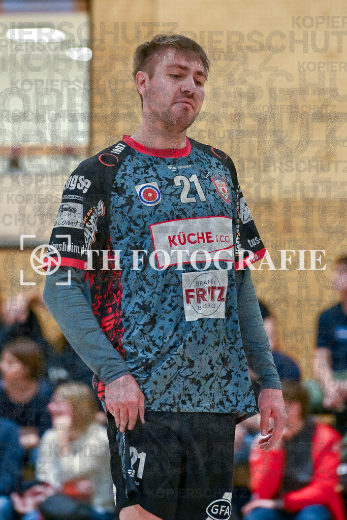 GER, SG Maulburg/Steinen - TuS Ringsheim, Handball, Landesliga Suedbaden, 22. Spieltag, Saison 2024/2025, 23.03.2025 | Florian Lindemann (TuS Ringsheim, #21)GER, SG Maulburg/Steinen - TuS Ringsheim, Handball, Landesliga Suedbaden, 22. Spieltag, Saison 2024/2025, 23.03.2025Foto: TH Fotografie/Thomas Hess
