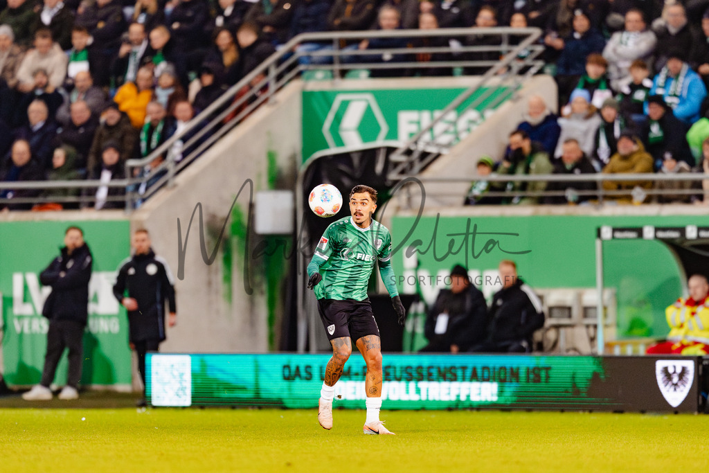 2. Bundesliga, Saison 2025/26, 15. Spieltag: SC Preußen Münster - Hannover 96 | Münster, 05.12.2025: 2. Bundesliga, 15. Spieltag, SC Preußen Münster gegen Hannover 96 im LVM-Preußenstadion in Münster. Foto: sportfotografie.ms | Markus Paletta - Realisiert mit Pictrs.com