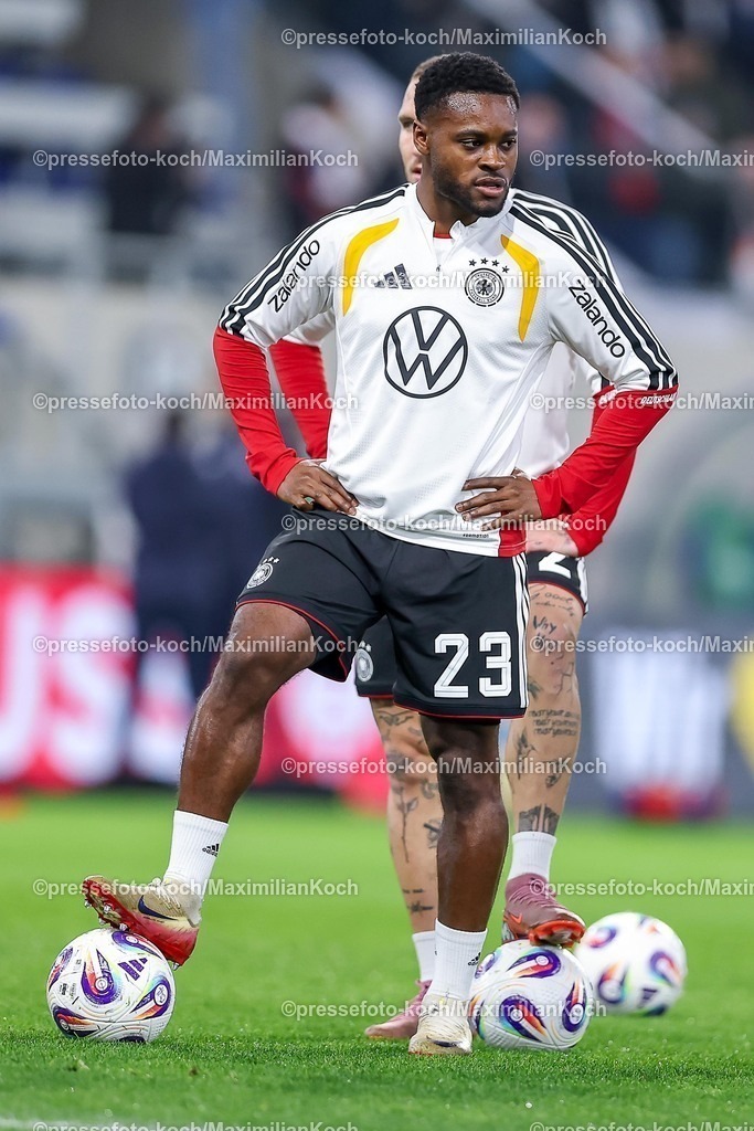 DFB14112503041 | 14.11.2025, Fußball, Länderspiel, WM-Qualifikation Europa, Deutschland - Luxemburg, Stade de Luxembourg (Croix de Gasperich, Luxemburg), 9. Spieltag, Saison 2025 2026: Ridle Baku (GER #23)  Regulations prohibit any use of photographs as image sequences and or quasi-video.