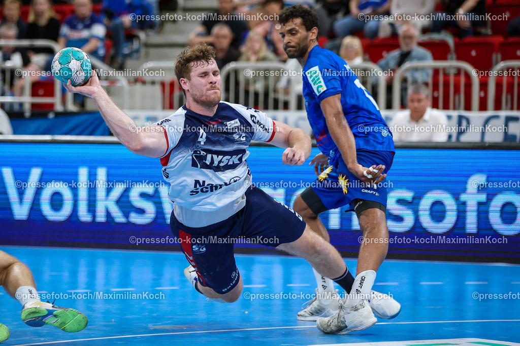 Due1HBL02062401041 | 02.06.2024, Handball, Düsseldorf, PSD-Bank Dome, Liqui Moly Handball Bundesliga, Spieltag 34, Saison 2023 2024, Bergischer HC - SG Flensburg-Handewitt: Johannes Golla (SG Flensburg-Handewitt)