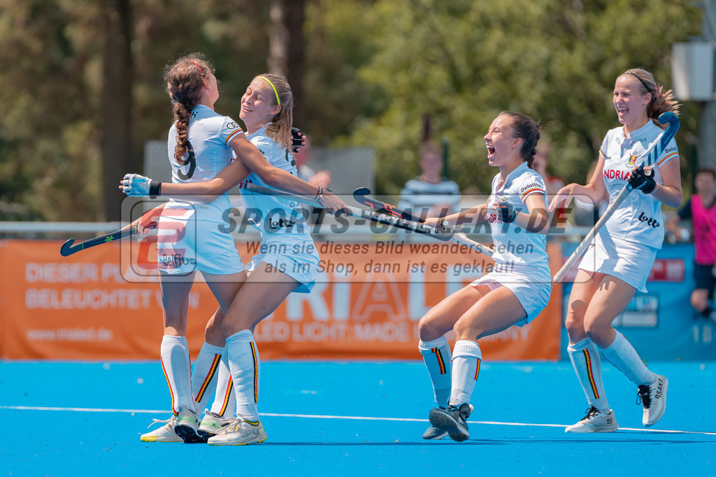 HK_20230715_102594 | Euro Hockey WU18 SF1 Belgium vs England Championship Girls &amp; Boys am 15.7.2023 CHTC , Krefeld ,