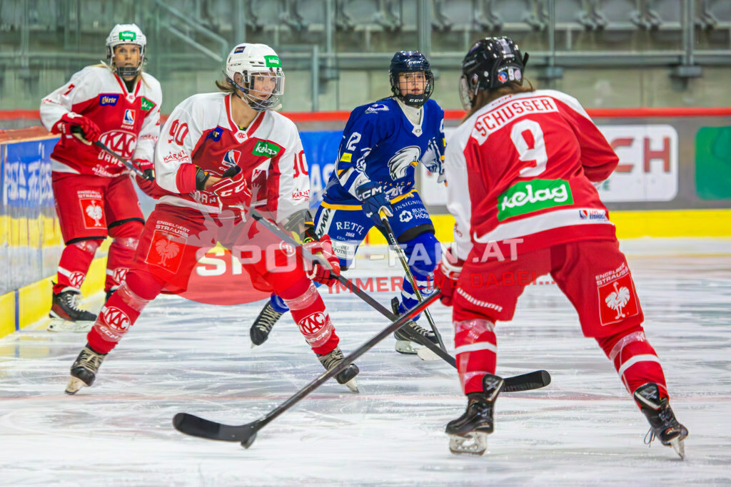 Eishockey DEBL 2023/24 | Eishockey DEBL 2023/24, KAC Frauen - Villach Lady Hawks am 27.09.2023 in Klagenfurt (Heidi Horten Arena), Austria, (Photo by Ernst Krawagner sport-fan.at) - Realisiert mit Pictrs.com