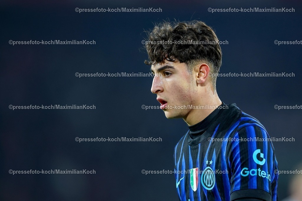 1FC04022601017 | 04.02.2026, Fußball, UEFA Youth League, U19 1. FC Köln - Inter Mailand, Sechzehntelfinale, RheinEnergie-STADION, Saison 2025 2026: Aymen Zouin (FC Internazionale Milano #07)  DFB regulations prohibit any use of photographs as image sequences and or quasi-video.