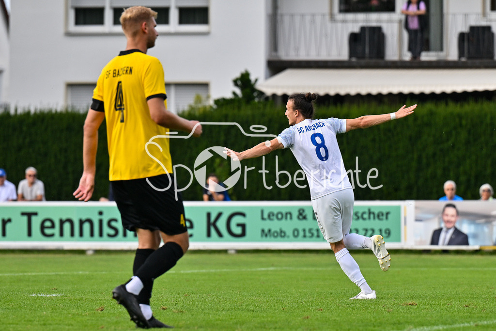 BC Aichach - SF Bachern | Jubel nach 2-0 Aichach 8