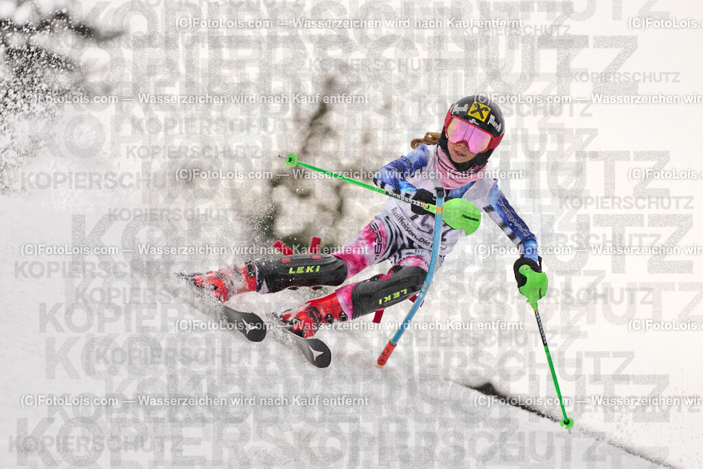 ALP4536_KinderCup-SL_STMK_Strallegg_Woelfl Emelie | Raiffeisen KINDERCUP Alpin, SLALOM auf der JogllandStreif in Strallegg am So 23. Februar 2025. Veranstaller: Steirischer Skiverband (5000). Skiunion Strallegg (5197).