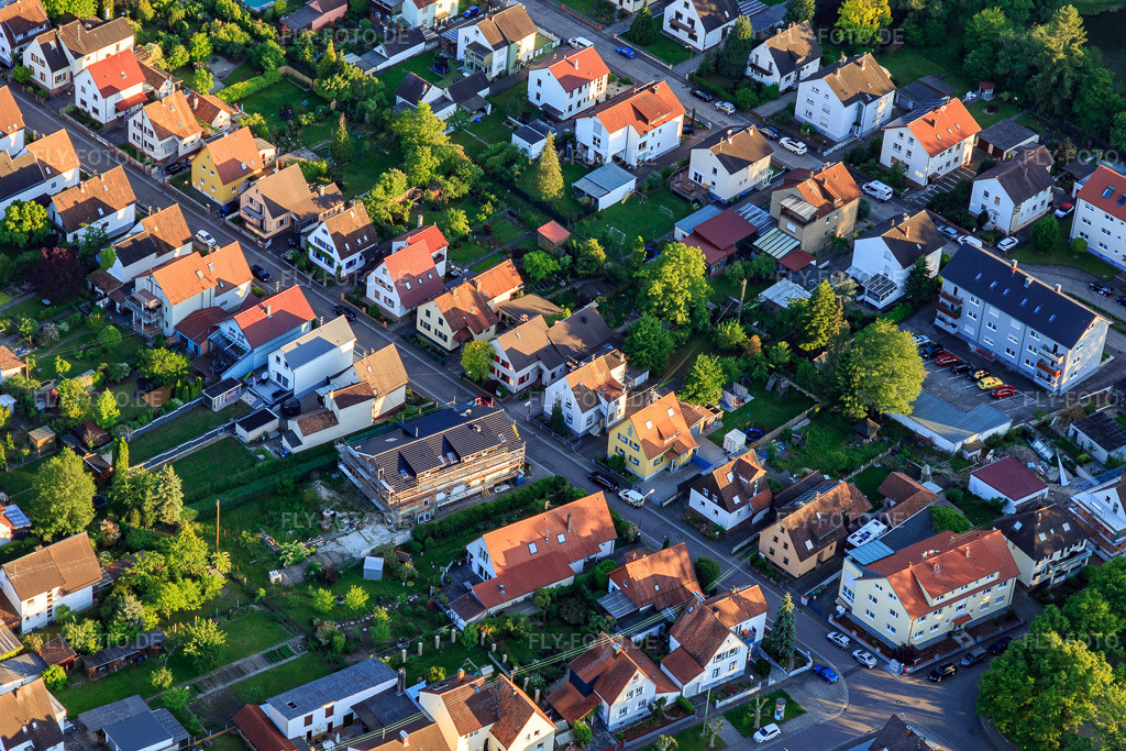 Luftbild: Baustelle MFH Waldstr in Kandel im Bundesland Rheinland-Pfalz in Deutschland. Foto: IMG_114134.jpg vom 23.05.2019 durch Werner Riehm/FLY-FOTO.de