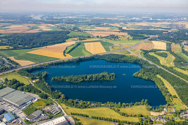 Duisburg220701172 | Luftbild, Rahmer See, Autobahnkkreuz Duisburg-Süd, Rahm, Duisburg, Ruhrgebiet, Nordrhein-Westfalen, Deutschland