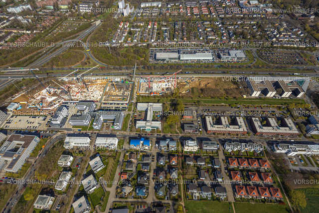 Dortmund220400224 | Luftbild, Baustelle mit Neubau an der Stadtkrone-Ost, Schüren, Dortmund, Ruhrgebiet, Nordrhein-Westfalen, Deutschland
