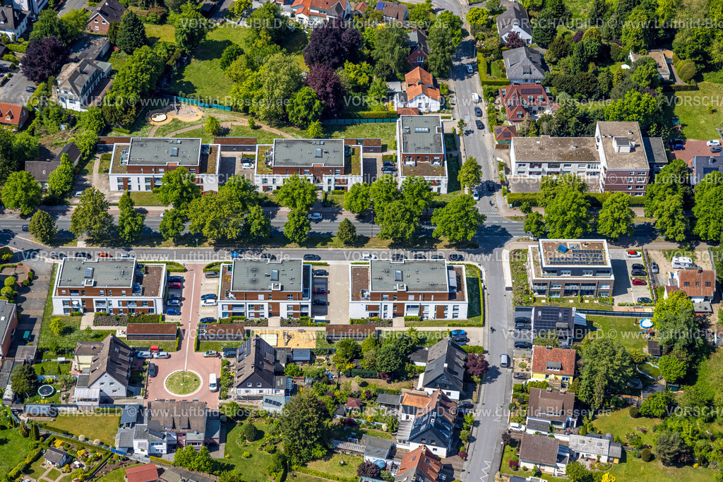 Hamm250500404Lippestrasse | Luftbild, Neubaugebiet Lippestraße, Dachbegrünung, Hamm , Ruhrgebiet, Nordrhein-Westfalen, Deutschland