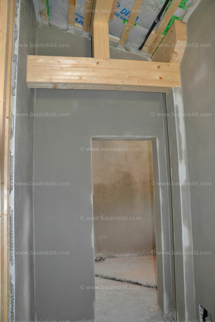 bib-lg18-putzarbeiten-0119 | Nach LV-Leistungsgruppen sortierte Detailfotos über den Bau eines Hauses. Alle Hausbau-Bilder direkt vom Urheber und Autor der Website Haus-Selber-Bauen.com