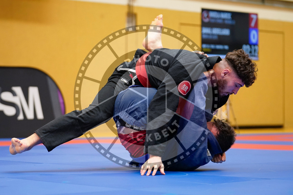 20240203PBB05793 | Fighters compete during the Brazilian Jiu-Jitsu Championship of the AJP Tour in Maintal by Frankfurt am Main, Germany, on February 2, 2024.
