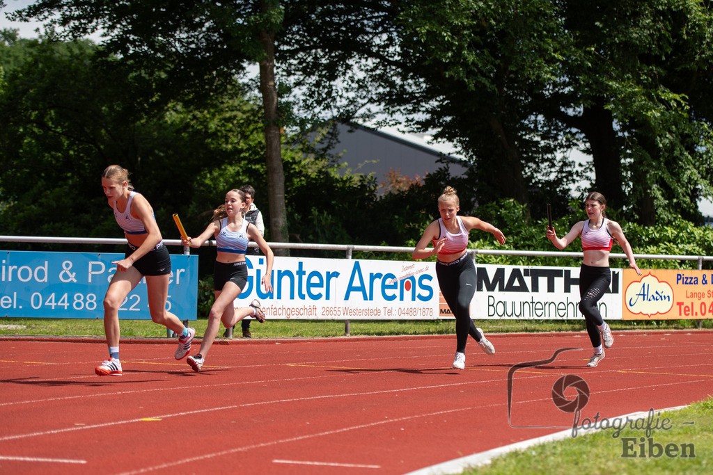 Tennis Wiefelstede Frauen | Leichtathletik in Westerstede am 09.06.2024 in Westerstrede (Hössensportanlage), Photo: Philip Eiben 2024 - Realisiert mit Pictrs.com
