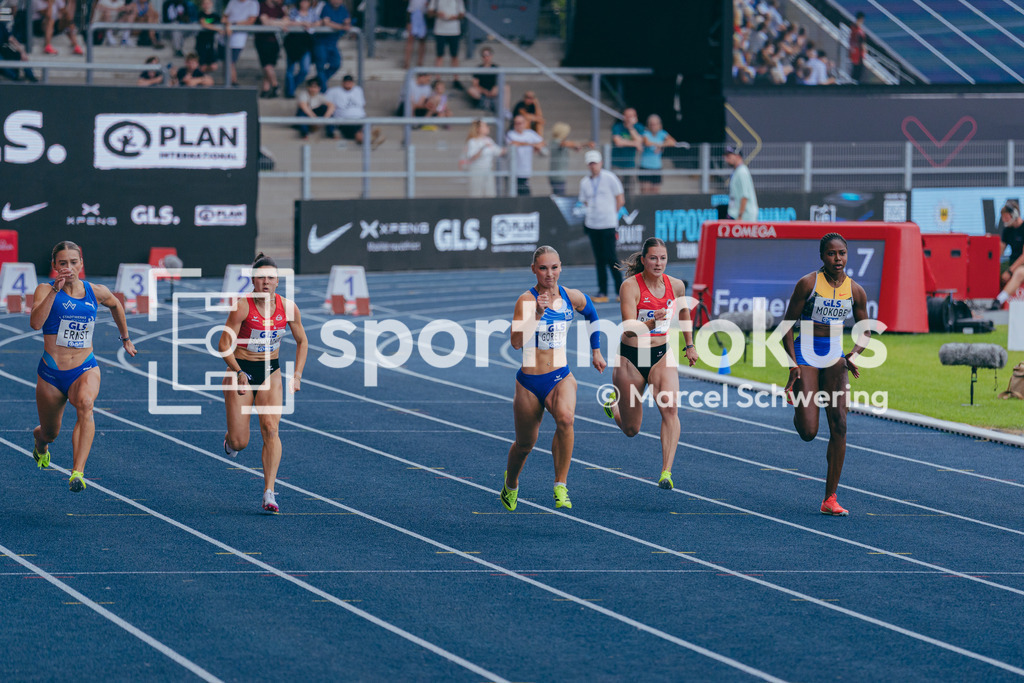 Deutsche Meisterschaften der Frauen und Männer 2026 | Emma Goretzka, LAC BERLIN, 100-Meter-Lauf, Vorlauf, Deutsche Meisterschaften der Frauen und Männer 2026, Lohrheidestadion Bochum-Wattenscheid, 25.07.2026. Foto: Marcel Schwering / sportimfokus - Realisiert mit Pictrs.com