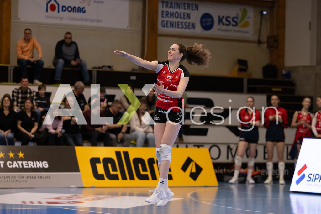 Volleyball I Frauen I Saison 2025-2026 I Volleyball NLA | Women I 1/2 Finals I  VC Kanti Schaffhausen - Sm'Aesch Pfeffingen I 07.03.2026 | 14 Josipa Marković (HR) (VC Kanti Schaffhausen) – Aussen - Realisiert mit Pictrs.com