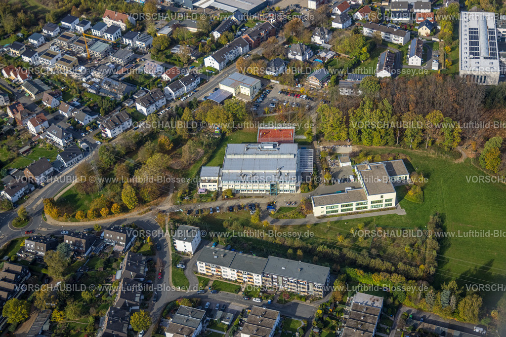 Wetter221017389 | Luftbild, Georg-Müller-Schule, Schmandbruch, Wetter, Ruhrgebiet, Nordrhein-Westfalen, Deutschland