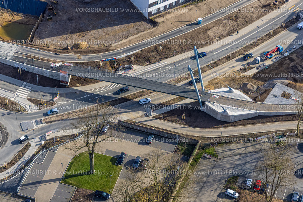 Witten230303294 | Luftbild, WITTEN, RHEINISCHER ESEL  BRÜCKENBAUWERK ÜBER DIE PFERDEBACHSTRASSE, Radwegbrücke, Radwegenetz,  Sonnenschein, Witten, Ruhrgebiet, Nordrhein-Westfalen, Deutschland