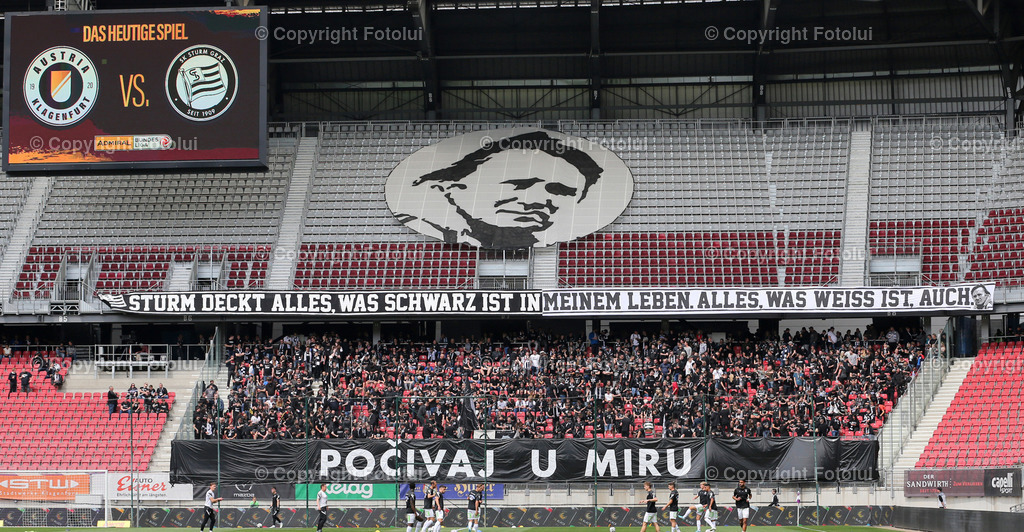 A_LUI_08052022_04 | SPORT,FUSSBALL,TIPICO BUNDESLIGA AUSTRIA KLAGENFURT-STURM GRAZ 08.08.2022 IM BILD: R.I.P. IVICA OSIM (STURM GRAZ) FOTO:FOTOLUI