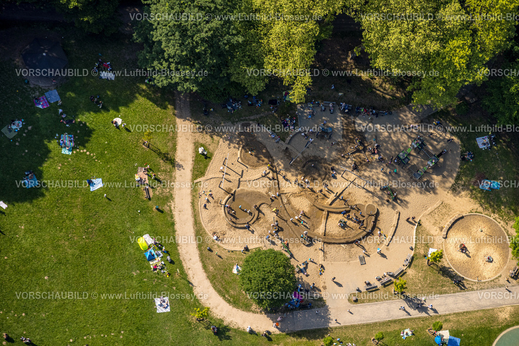 Witten240506837 | Luftbild, Naherholungsgebiet Hohenstein mit Kinderspielplatz und Liegewiese, Witten, Ruhrgebiet, Nordrhein-Westfalen, Deutschland