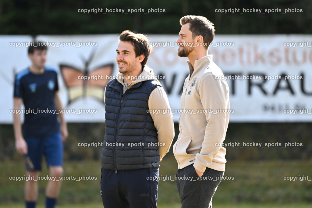 ATUS Velden vs. SPG LASK Amateure OÖ | Headcoach ATUS Velden Marcel Günther Kuster, Caspar Elias Prill, ATUS Velden vs. SPG LASK Amateure OÖ, ATUS Velden vs. SPG LASK Amateure OÖ am 07.03.2026 in Velden (Wald Arena Velden), Austria, (Photo by Bernd Stefan)