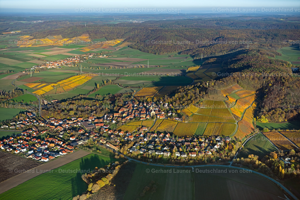 4042836 | Weinberge bei Castell, Weinlage Kirchberg, Schloßberg, Steigerwald