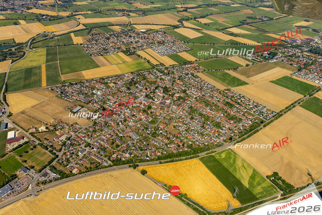 Die Luftaufnahme Herbertshofen - Meitingen wurde 2022 vom Flugzeug aus (keine Drohne) erstellt. Hohe Auflösung -für große Poster und Wandbilder geeignet - Garantiert!