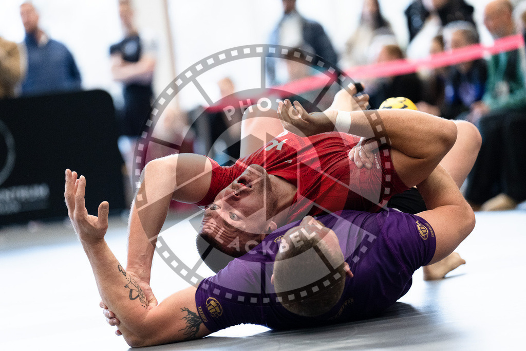 20251129PBB5436 | Fighters compete during the luta livre competition ILLCS XI winter edition on November 29, 2025 in Hannover, Germany.