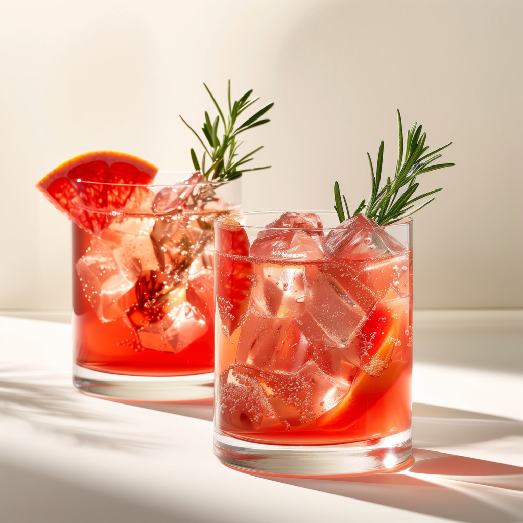 2407011 - Rote Cocktails | Zwei Cocktails im Stil einer Fotografie. Für Preise, Größen- und Materialauswahl klicken Sie bitte auf "Bestellen.